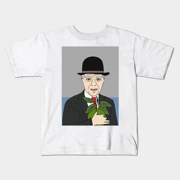 Rene Magritte Kids T-Shirt by grekhov